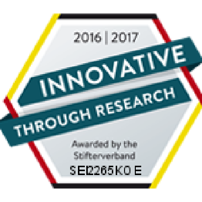 Auszeichnung des Stifterverbandes Innovative Through Research 2016/2017